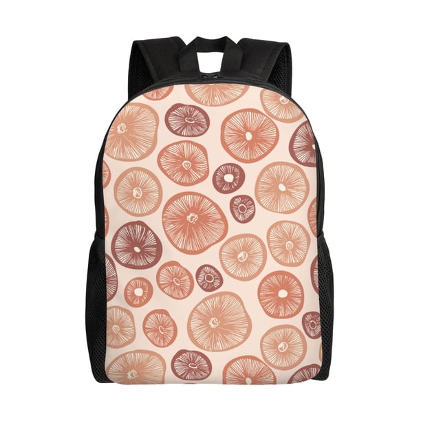 Fotbe Mushrooms2 Mochila de Viaje para Laptop, Mochila Ejecutiva Delgada y Resistente 15.6"
