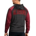 thumbnail image 2 of Men's G-III Sports by Carl Banks Black Alabama Crimson Tide Neutral Zone Raglan Full-Zip Track Jacket Hoodie, 2 of 2