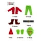 thumbnail image 5 of Disfraz Premium 7 piezas con máscara cinturón guantes disfraz para Grinch para mascarada Kuymtek Verde T XL para Hombre, 5 of 9
