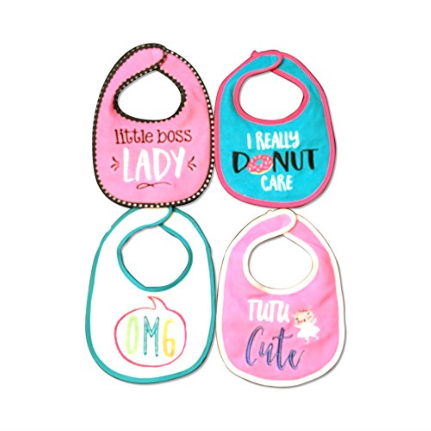 cribmates 4 piece girl bib