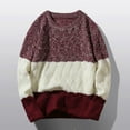thumbnail image 2 of Vedolay Men's Fall Sweater Solid Sweater Autumn Winter Men Long Sleeve Knit Pullovers ,L, 2 of 5