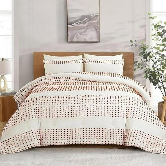100 % Cotton Ultra Luxury Tufted Duvet Cover Set ,Tufted Bedding Set ,Elegant Tufted Duvet Cover Set with Stylish Textured Design Size Twin 68" x 90"