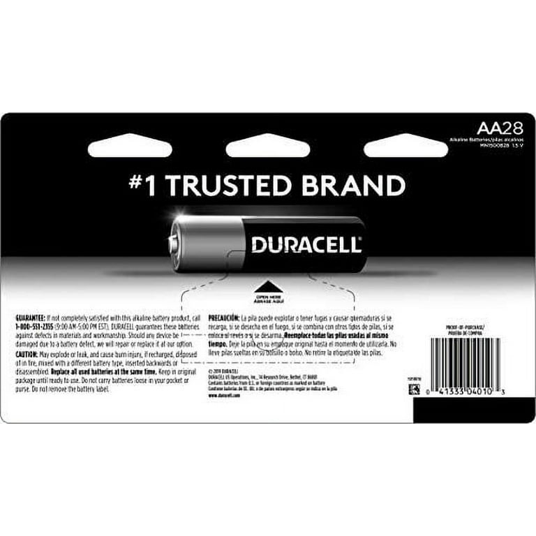 Duracell Coppertop AAA Batteries, 28 Count Pack Triple A Battery with  Long-Lasting Power for Household and Office Devices (Ecommerce Packaging)