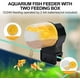 thumbnail image 2 of Alimentador automático de peces 100/210 ml (amarillo), dispensador de alimento para peces temporizador automático de acuario con dos cajas de alimentación para fines de semana festivos, 2 of 5
