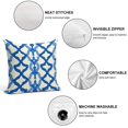 thumbnail image 3 of Blue And White Modern Art Geometric Pillow Covers,Blue And White Modern Art Geometric Throw Pillow Covers 24"×24" ,Living Room Sofa Couch Pillow Covers,Decorative Pillow Covers, 3 of 7