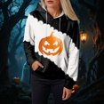 thumbnail image 5 of Godom Women's Halloween Hoodie Cute Ghost Graphic Sweatshirts Funny Pumpkin Face Tops Long Sleeve Hoodies 2025, 5 of 6