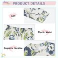 thumbnail image 3 of FORMRS Long Sleeve Top and Pants Pajama Set for Niños 2-Piece Sleepwear, Sizes 18M-8Y, Light Floral Pattern, 3 of 6