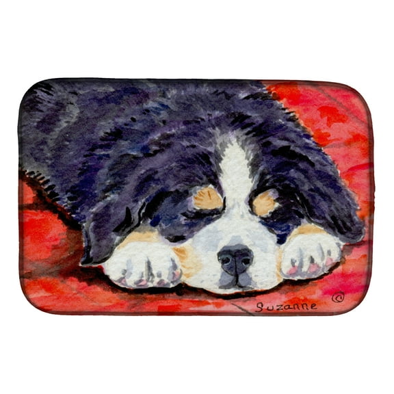 Bernese Mountain Dog Dish Drying Mat