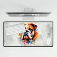 thumbnail image 4 of Watercolor Drip Bulldog Pop Art Colorful Portrait Artwork Desk Mat Full Keyboard Mouse Pad Dog Lover Gifts Idea Large Mousepad - 01009, 4 of 5