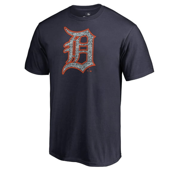Men's Navy Detroit Tigers Static Logo T-Shirt