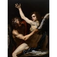 thumbnail image 2 of Orazio Riminaldi 19x24 Black Ornate Framed Double Matted Museum Art Print Titled: Daedalus and Icarus (circa 1625), 2 of 5