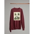 thumbnail image 3 of Heron And Crane Ii Sweatshirt Women -Sydenham Edwards Designs, Female 4X-Large, 3 of 4
