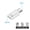 White, variant on USB C To Lightning Adapter (Audio Only, No Charging), Type-C Female To Lightning Male Converter For Headphones/EarPods – Compatible With MacBook, IPad Pro, USB-C Phones & Tablets