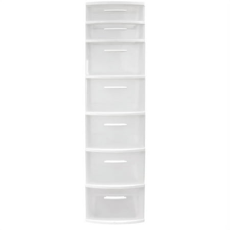 UPC: 7707294452722 | MQ Eclypse 7-Drawer Plastic Storage Unit White