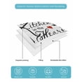 thumbnail image 5 of Kitchen Tableware Full Size Down Alternative Comforter, Lightweight Comforter Quilt Bedding Set with Pillow Shams Red Love Heart Black Words Vintage All Seasons Bed Comforter Duvet Insert 78"x90", 5 of 7
