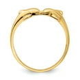 thumbnail image 2 of 14k Yellow Gold Dolphin Kissing Dolphin Band Ring, 2 of 7