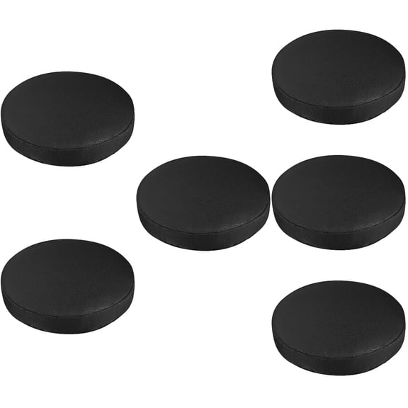 Protector Stool Cover Seat Covers for Chairs Black Round Barstool Cushion Cotton 6 PCS
