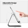 thumbnail image 4 of AirienX Adjustable Tablet Phone Stand Strong Durable Desktop Stand Holder Dock Compatible with Tablets iPad Pro 9.7, 10.5,12.9 Air Mini 4 3 2, Kindle Fire, Tab, E-Readers (Black), 4 of 7