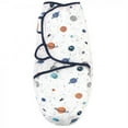 thumbnail image 2 of Hudson Baby Infant Boy Quilted Cotton Swaddle Wrap 3pk, Space, 0-3 Months, 2 of 4