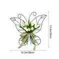 thumbnail image 3 of Gallickan Butterfly Tulips Wall Decor, Rustic Artificial Tulips Hanging on Iron Frame for Front Door Porch Patio, Farmhouse Spring Home Decor , Ideal Mother's Day Gift for Mom Grandma., 3 of 5