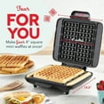 thumbnail image 2 of NoDrip Waffle Maker Four Waffle Molds Nonstick Waffle Iron with Quick HeatUp Nonstick Surface Perfect Waffle Maker for and Families Just Add Batter, 2 of 6
