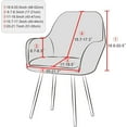 thumbnail image 7 of LKJYER Velvet Swivel Armrest Curved Back Cover, Home Office Desk Chair Covers, Stretch Wingback Dining Chair Cover Protector, for Vanity Living Room, 7 of 7