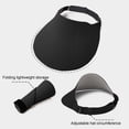 thumbnail image 6 of QSAWXQZ Women's Golf Sun Visor Wide Brim Foldable Soft Outdoor Beach Hat Adjustable Sport Cap Lightweight Travel Headwear Free Size, 6 of 6