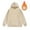 Beige, variant on Mens Distressed Hoodie Tops Casual Fall Winter Sherpa Fleece Lined Long Sleeve Hooded Sweatshirts Basic Solid Color Acid Wash Pullover Top Beige M
