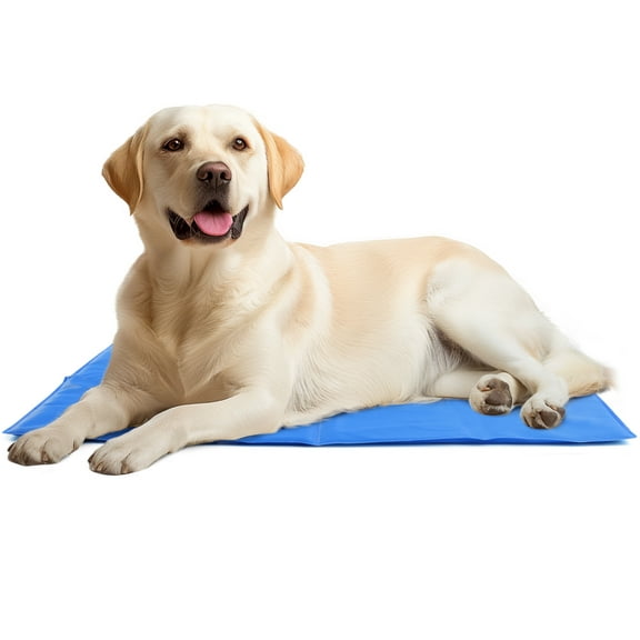 Navaris Gel Pet Cooling Mat with Durable Textiline Cover - Cool Pad for Dog or Cat - Cooler Bed Mats for Dogs or Cats - 31.89 x 37.80 x 0.20" (81 x 96 x 0.5 cm)