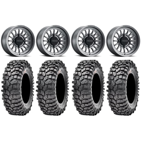 Method 411 15 Ti (5+2) Wheels 32 Roxxzilla 396 Tires Can-Am Commander Maverick Renegade Outlander Defender