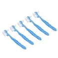 thumbnail image 2 of False Teeth Brush, Safe Denture Brush Ergonomic Dirt Removal Professional  For Daily Life Green,Blue, 2 of 8