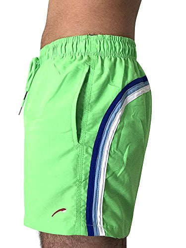 green swim trunks