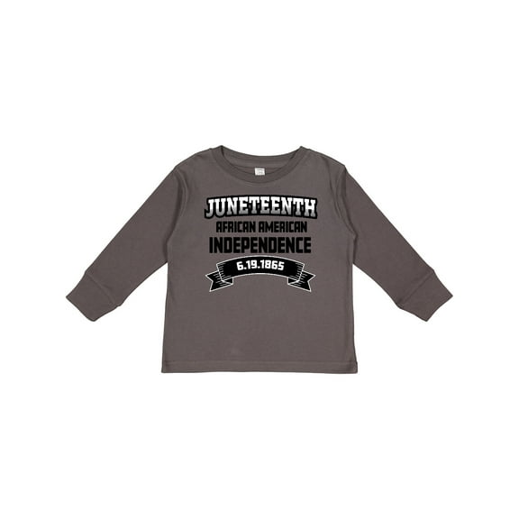 Inktastic African American Independence Juneteenth Boys or Girls Long Sleeve Toddler T-Shirt