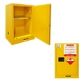 thumbnail image 6 of 18 Gal Flammable Storage Cabinet, 35(H)x23(L)x18.11(D) Inch Yellow Adjustable Thickened Shelf, Galvanized Steel Fireproof Liquid Storage, Hazardous Storage Cabinets, Safety Cabinets for Home Garage, 6 of 8