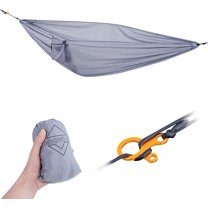 Onewind Gear Hammock,Camping Mini Storage Underbelly Gear Sling Hammock, 60 lbs,Grey