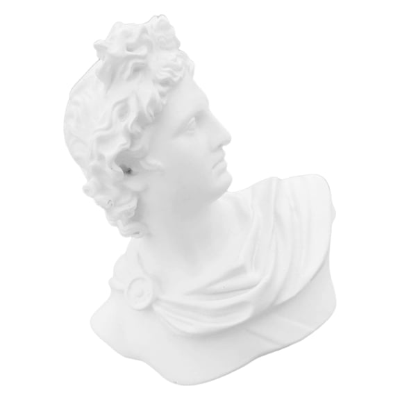 LOLIPPYY White Resin Bust Sculpture for Desktop, Artistic Table Decor, Modern Home Decoration