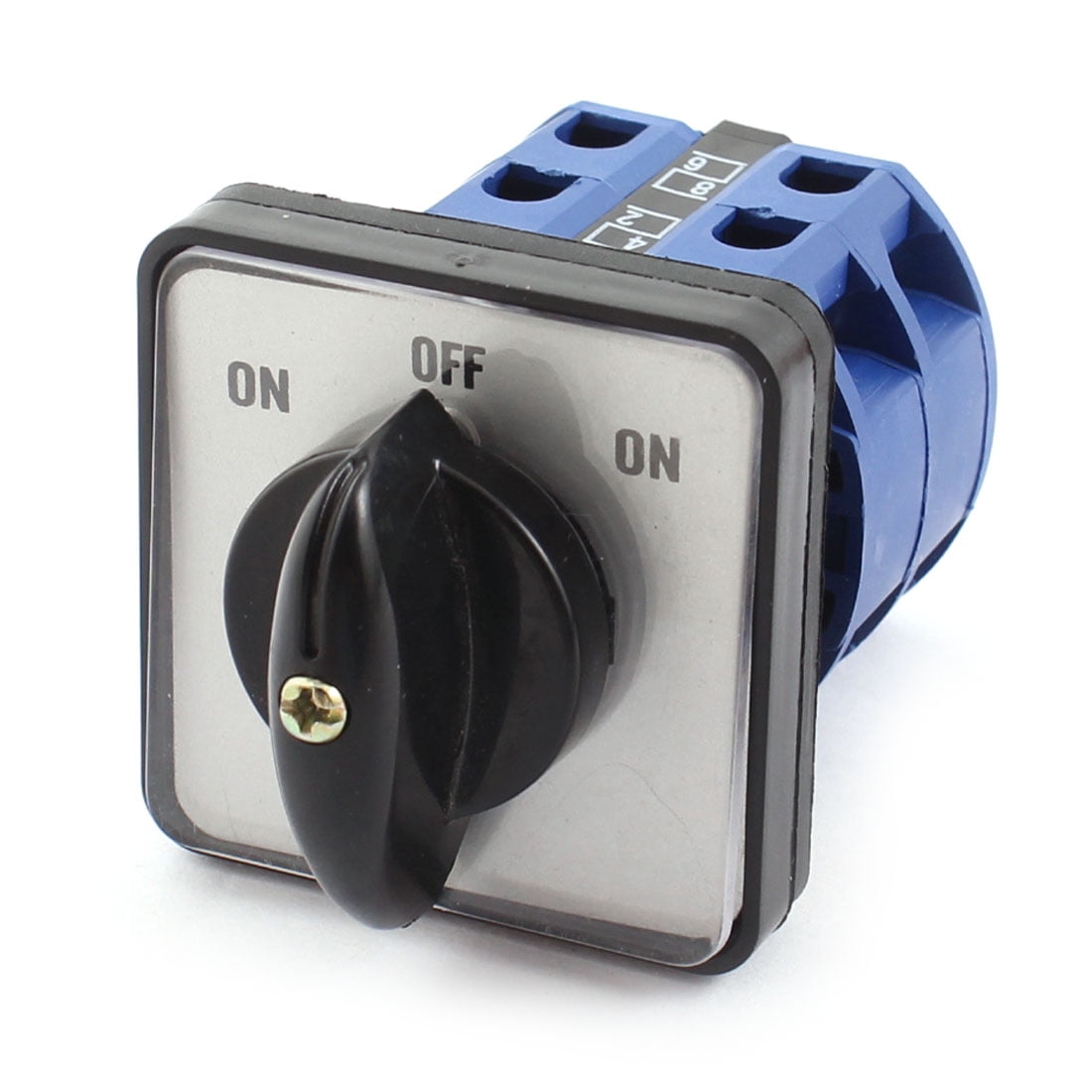 Square Panel 2Pole 3Position Momentary Universal Rotary Changeover Switch