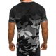 thumbnail image 5 of Hombres verano coreano seda deportes delgada manga corta camuflaje gimnasia correr baloncesto camiseta ropa superior Monstrate FS7570-14, 5 of 6