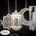 thumbnail image 3 of 12 piezas de Eid Mubarak Ramadán colgantes DIY Islam musulmán colgante boda Festival decoración suministros, 3 of 9