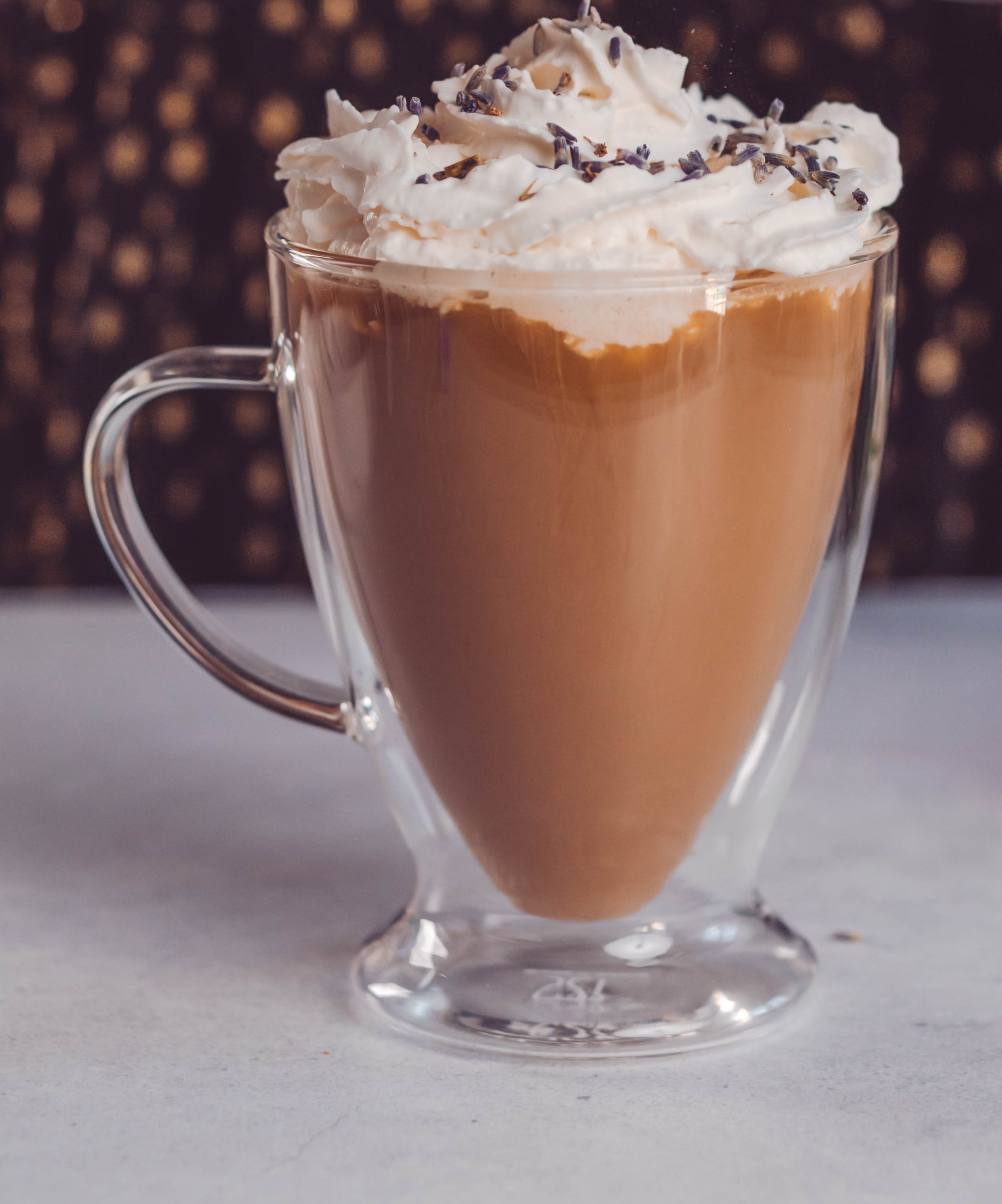 Sister.Ly Drinkware, Chic Clear Double Wall Glass Coffee Cups, Set of 2