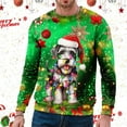 thumbnail image 4 of SRZYMJ Ugly Christmas Sweater Men Ugly Xmas Sweatshirts Crewneck Casual Loose Pullover Colorful Funny Tops For Parties, 4 of 4