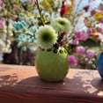 thumbnail image 3 of Florero hecho a mano Flor Ambiente familiar Florero decorativo Florero redondo Adorno de arreglo Wmkox8yii HKAHFKAH1039, 3 of 4