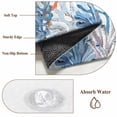 thumbnail image 6 of Round Rugs 5Ft, Coastal Coral Round Area Rug Washable Indoor Throw Carpet, Blue Ocean Starfish Seagrass Watercolor Soft Non Slip Circle Rug for Cabinet Bathroom Home Decor Aesthetic, 6 of 8
