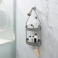 thumbnail image 6 of Bath Bliss 2 Way Convertible Plastic Shower Caddy in Grey, 6 of 11