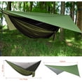 thumbnail image 6 of Portable Camping Hammock with Rain Fly Tarp & Mosquito Net - Single/Double Hammock Tent for Backpacking, Hiking, Travel & Yard - Lightweight, Durable & Easy Setup (Green), 6 of 8