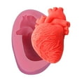 thumbnail image 3 of 3D Cardiac Heart Shape Casting Molds for Resin Soap Wax Fondant Art Craft Tools, 3 of 3