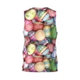 thumbnail image 3 of Gaeub Easter Eggs Men's Mesh Basketball Jersey, Quick-Drying Sleeveless Top S-4XL, Loose Muscle Tank Top -Small, 3 of 9