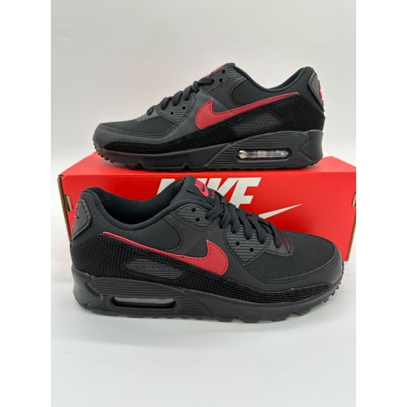 Nike Air Max 90 Men's Size 12 Black Red Running Athletic Shoes IM9616 001