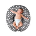 thumbnail image 3 of Chilling Home Almohadas de lactancia de cuerpo completo, almohada para embarazo, maternidad, mujeres embarazadas imprescindibles para dormir con funda extraíble, gris, 3 of 5