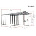 thumbnail image 4 of Arrow 14 x 38 x 14 ft Eggshell RV Carport, 4 of 17